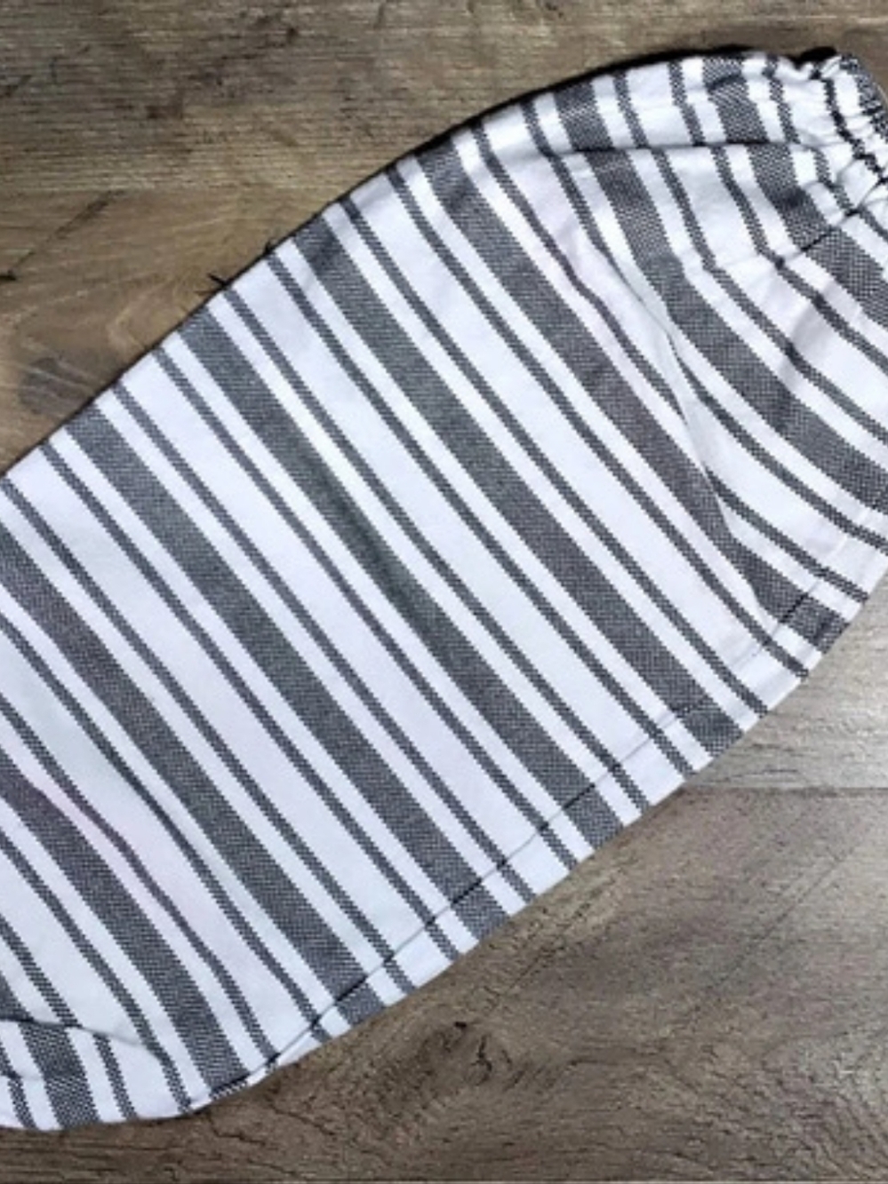 Handmade Striped Grocery Bag Holder-New